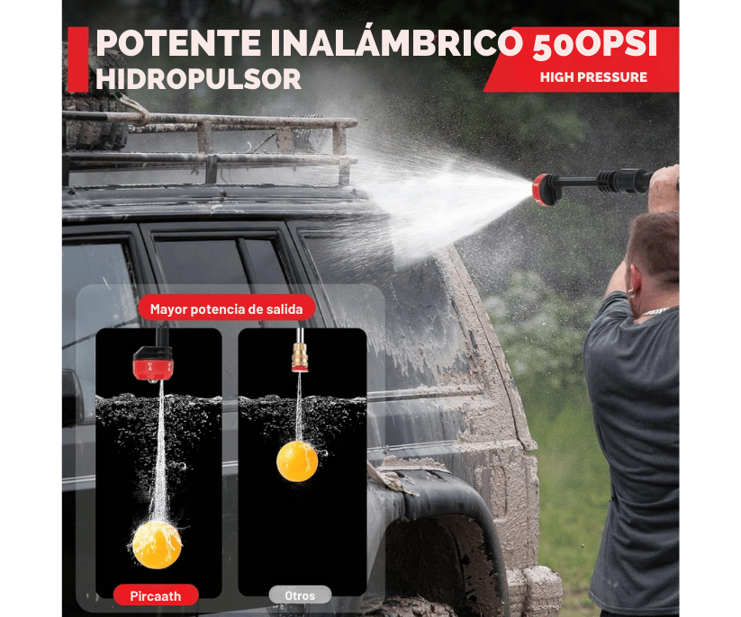 Pistola Limpiadora a Presión | Elimina suciedad incrustada en 60 segundos