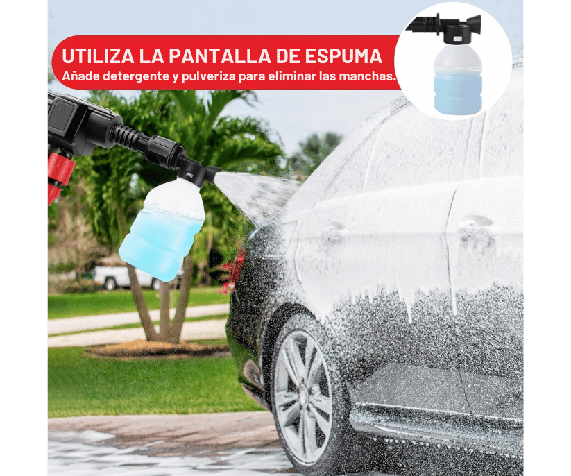 Pistola Limpiadora a Presión | Elimina suciedad incrustada en 60 segundos